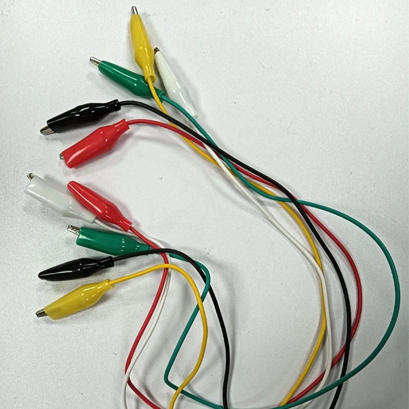 Alligator Clips 5pcs 50cm Crocodile clip Linenumber 35mm Double-ended Crocodile Clips Cable Wire Testing Wire