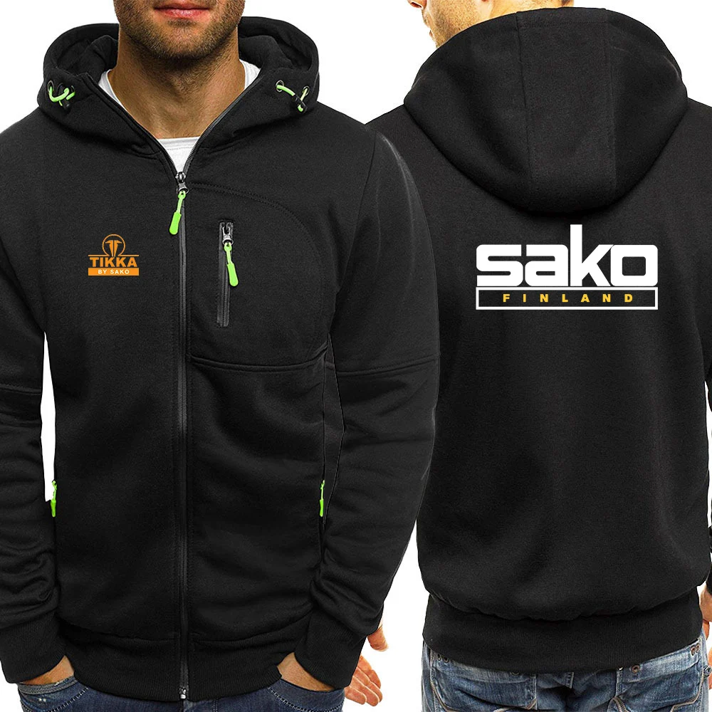 Men's Casual Zipper Hoodies Sweatshirt Sportswear