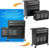 8-Drawer High Capacity Rolling Tool Chest Detachable Tool Box with Lock Movable Tool Chest Chest with Wheels Heavy 5