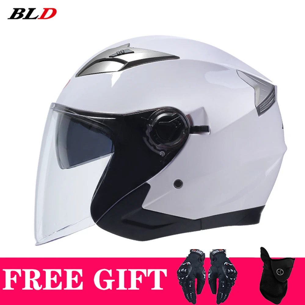 

Hot Sell BLD-708 Open Face Motorcycle Helmet High Quality Vintage Racing Casco Moto Removable Lining Cafe Racer Helmet Capacete