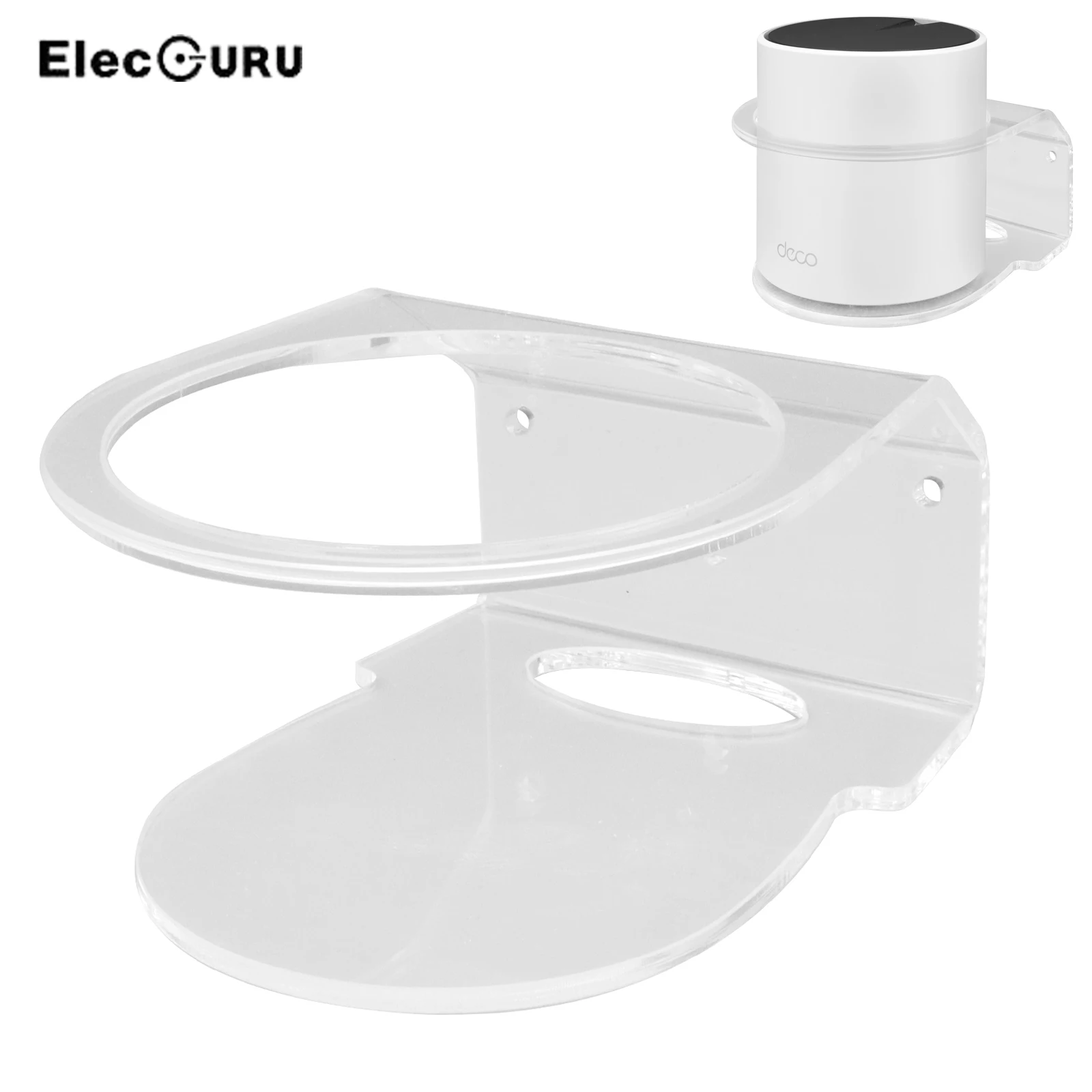 Supporto A Parete Per Tp-Link Deco X20/X55/X60/X68 Mesh Wifi System,Home Wifi Router Shelf Supporto Acrilico Staffa Trasparente