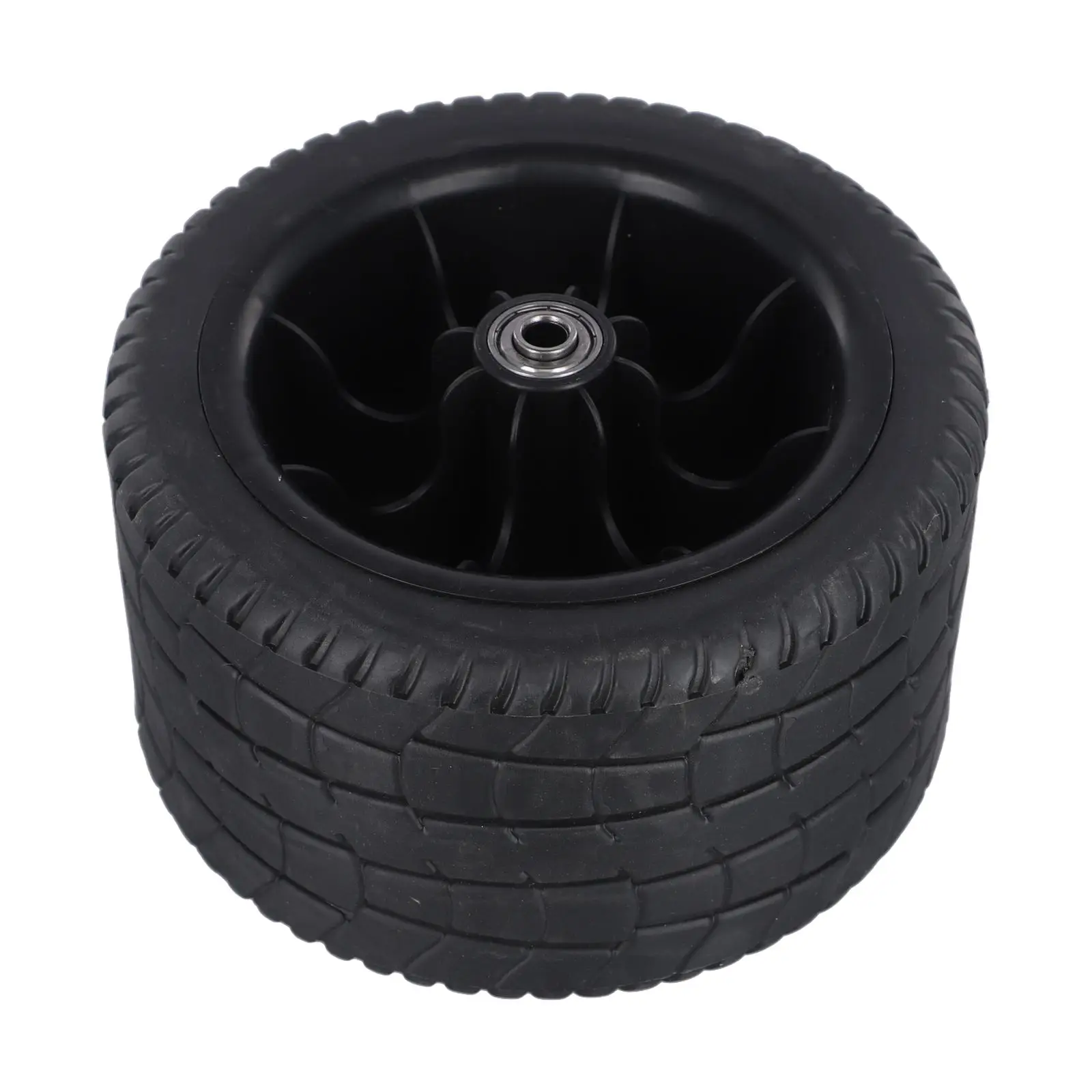 Beach Cart Wheel 8inch PU Wheel Cart Replacement 8-inch Tire Baby Stroller Beach Cart Bearing Inner Diameter 0.8 Big