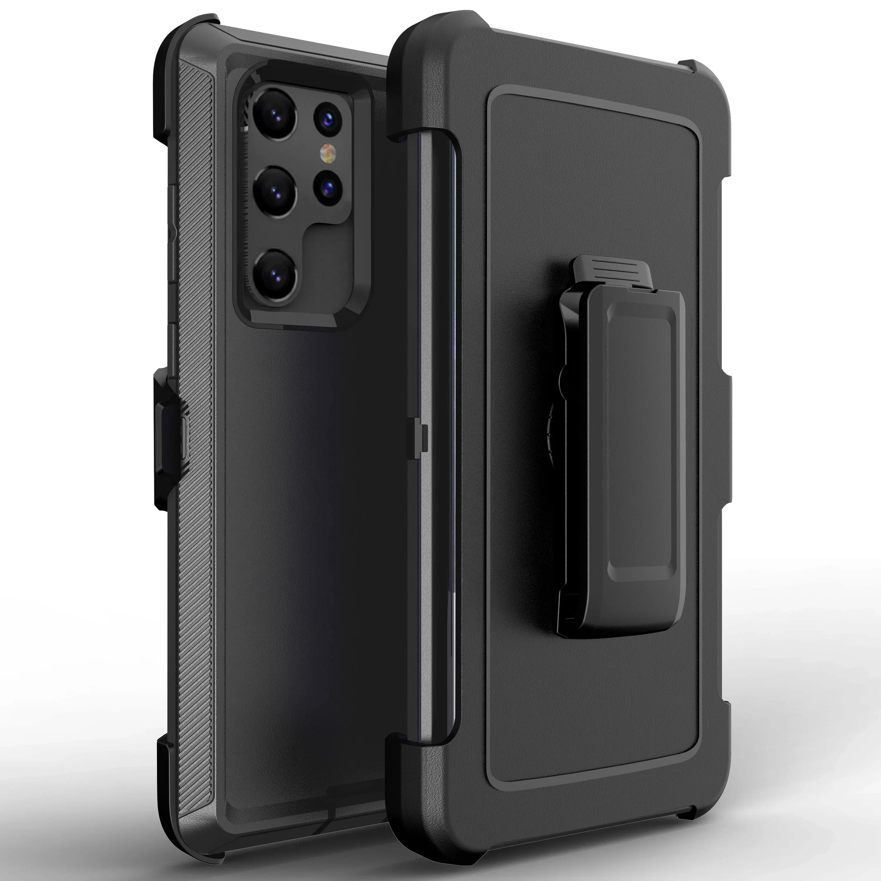 Heavy Duty Shockproof Armor Phone Case with Belt Clip