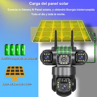 Caméras solaires V380 Pro 4G, protection intelligente de la maison, détection de mouvement, surveillance IP sans fil, caméra de surveillance alimentée par énergie solaire 3
