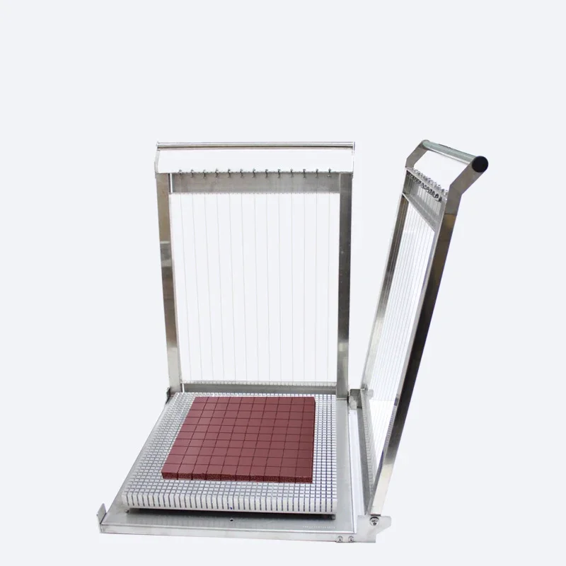 300*300mm Manual Caker Chocolate Cutting Machine, Stainless Steel Bar Cutter Chocolate Guitar Soft Sweets Cutter 3