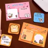 1Pcs Kawaii Cartoon Animal Sticky Notes Sticker 60Sheets Cute Rabbit Bear Capybara Astronaut Memo Pad School Office Stationery 6