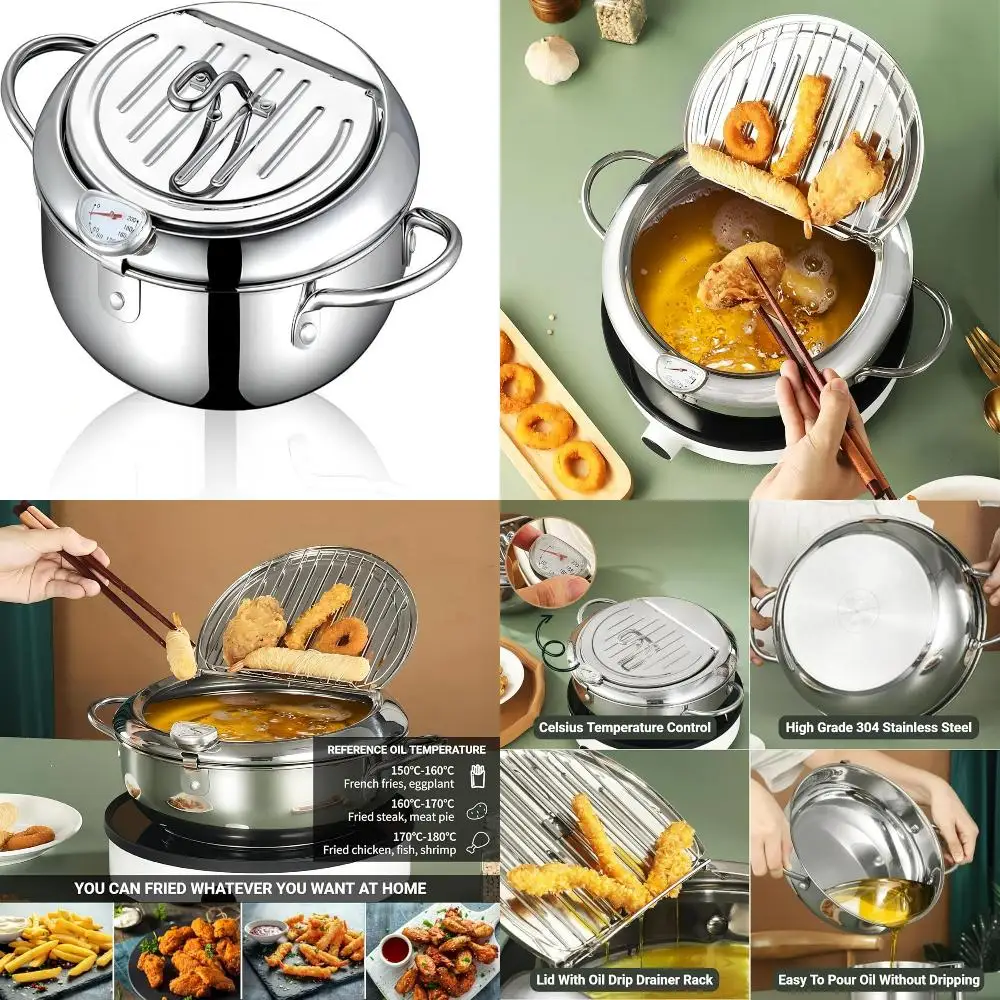 oked, crispy fried foods every time. Ideal for home cooks and professional chefs alike, this durable and sleek deep fryer is a m