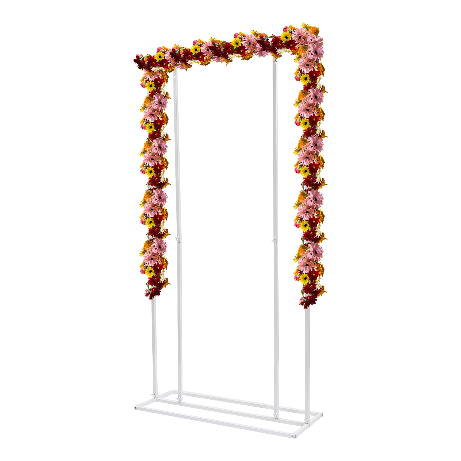 2*1m White Metal Balloon Frame Stand Balloon Wedding Backdrop Stand Garden Floral Decoration