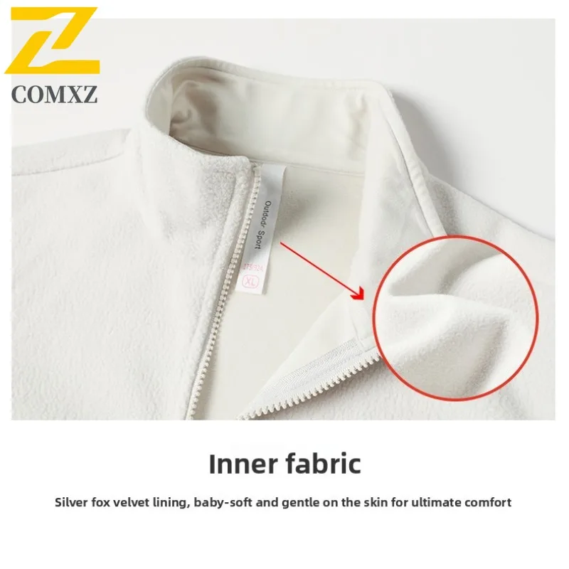 COMXZ Luxury Comfortable Mens Jacket Outdoor Adventure Thickened Warm Parka Street Style Cold Resistant Winter Mens Clothing