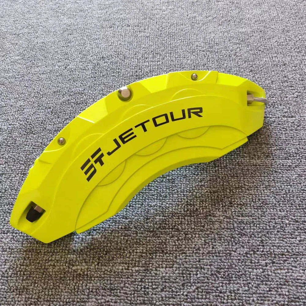 Suitable For Chery Jetour Traveler T2 4Pcs Front Rear Brake Caliper Cover Aluminum Metal Caliper Cover Kit Wheel Modification motorcycle shift gear cover