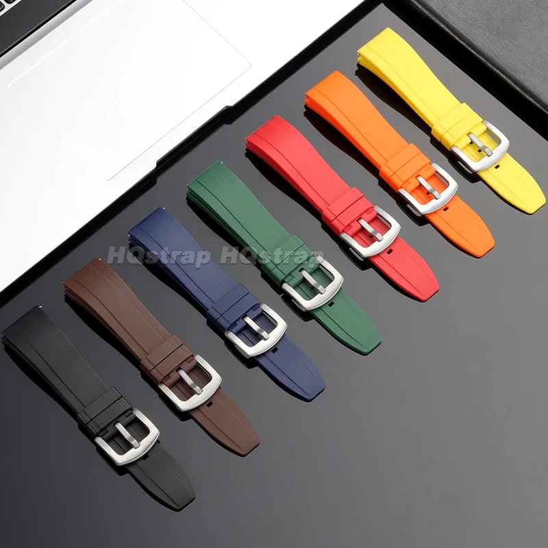 Vibrant Waterproof Silicone Watch Strap - Soft & Comfortable Rubber Wristband