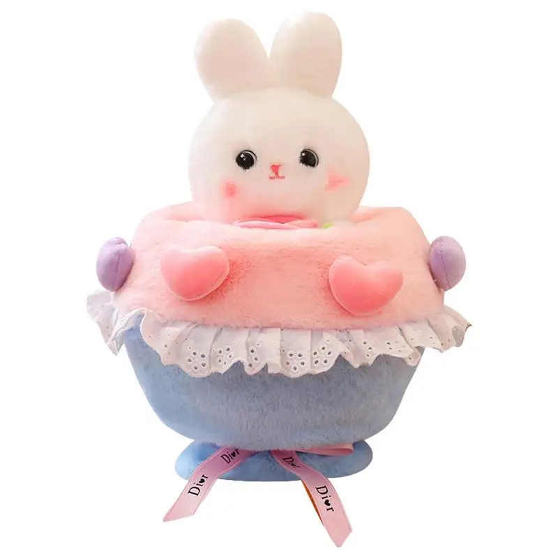 

Stuffed Bunny Bunny Bouquet Valentine's Day Gift Cute Plush Toys Stuffed Animal Doll For Bedroom Home Car Living Room Decor