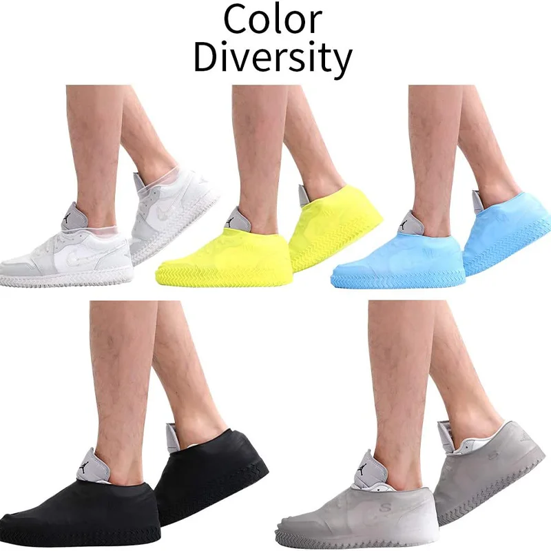 Description Picture 6 of itemSilicone Waterproof Shoe Covers S/M/L Reusable Non-Slip Rain Shoe Covers Protector Anti-Slip Boot for Outdoor RainyDay Overshoes