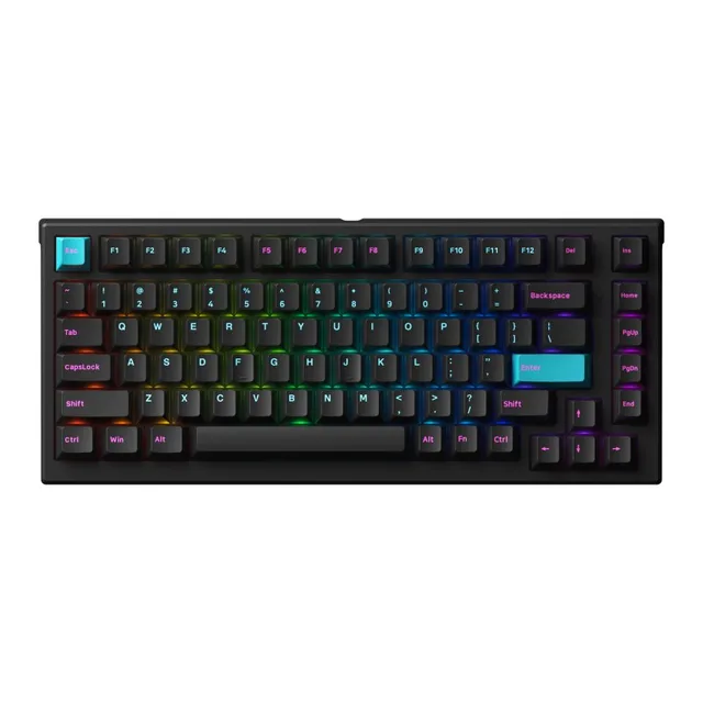 Akko-ワイヤレスゲーミングキーボード,MonsGeek-MG75W,ホットスワップ 