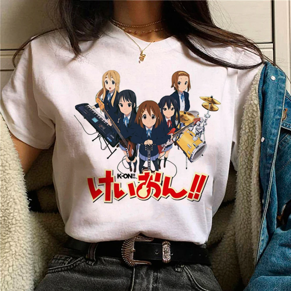 

Женская футболка K-on top harajuku с рисунком Манга