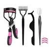 Dual Color Handle Curling Eyelash Clip Artificial Eyelash Assistant Eyebrow Trimmer Steel Needle Portable 1