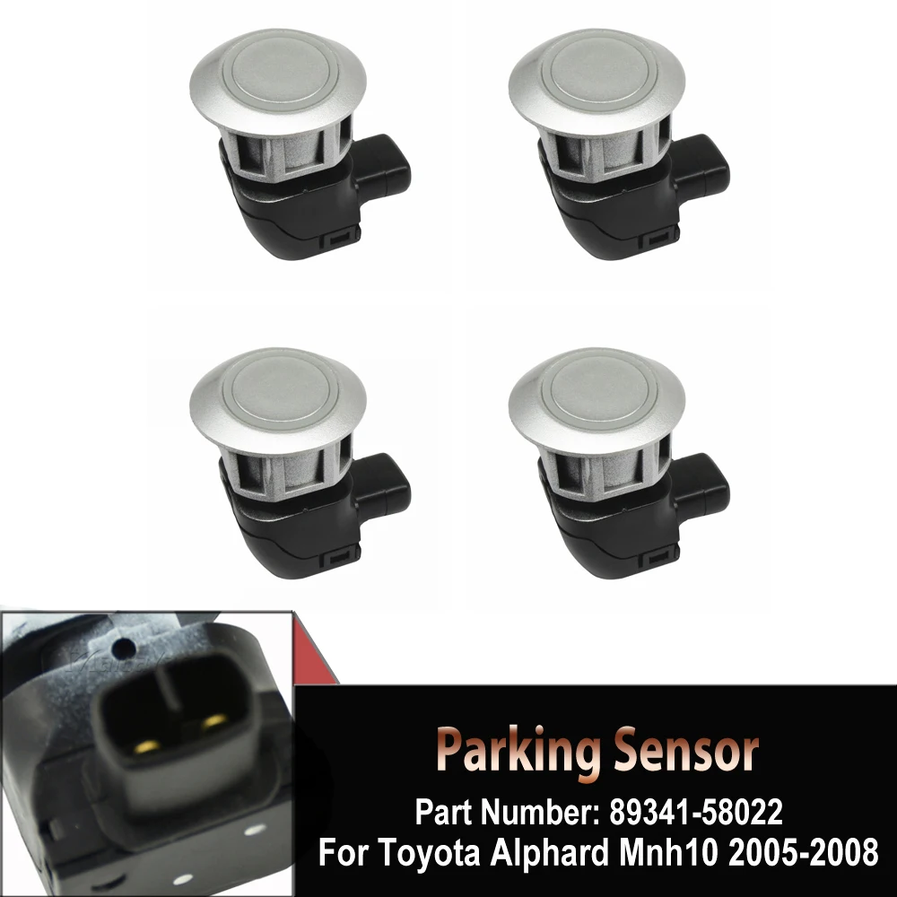 

4Pcs/lot PDC Ultrasonic black color Auto Parts Parking Sensor OEM 89341-58022-C0 89341-58022 For Toyota ALPHARD GRS190 UZS190