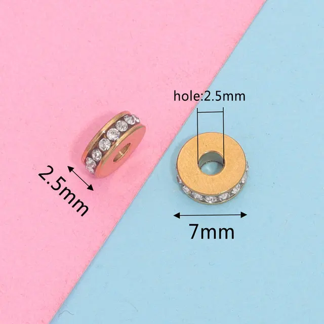 Stylish Chic Hypoallergenic Stainless Steel Spacer Bead Jewelry Handmade DIY Jewelry Accessories 6