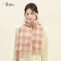 Winter Narrow Scarf 100% Wool Plaid Scarves Hot Selling Thicken Shawls Poncho Men Women Universal Warm and Cold Proof Stole