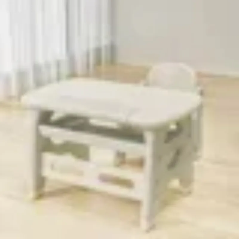 Children's Table and Chair Set Reading Area Small Table Toy Plastic Baby Early Education Game Learning Tabl on sale
