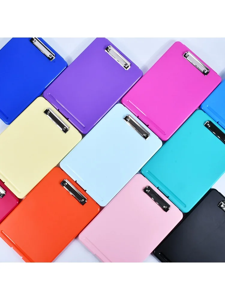 1pcs Plastic Storage Clipboard File Box Case Document File Folder Clipboard Office storage box file folder