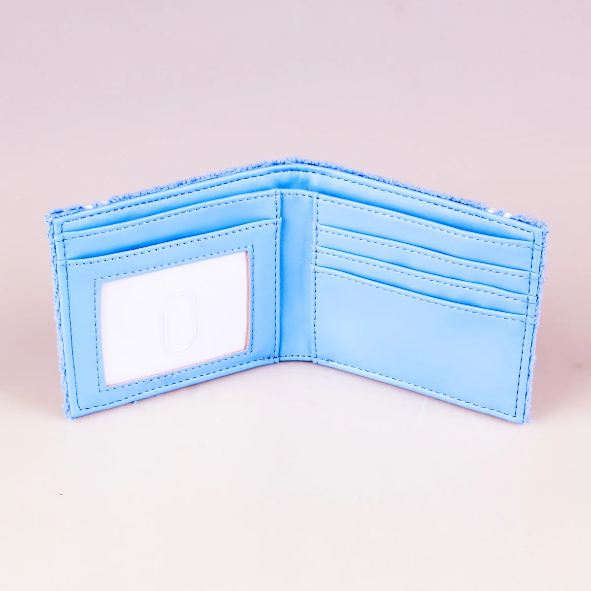 Towel cloth embroidered anime fashion wallet, designer personalized ID card holder