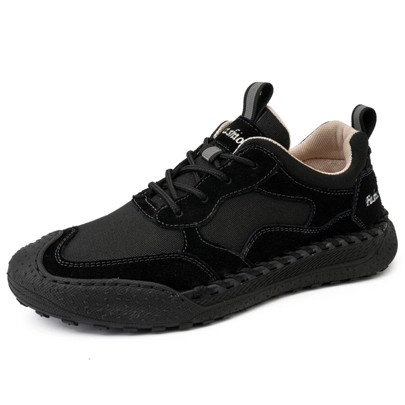 

Motion Control Running Shoes Lace-up Design Men's Outdoor Casual Shoe Autumn Winter Hand-stitched Men's Cross-border Plus Size