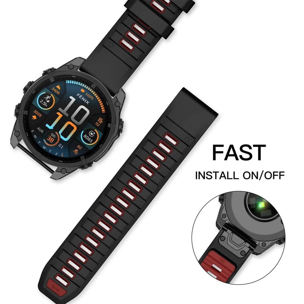 Enhanced Sport Silicone Strap - QuickFit Bracelet