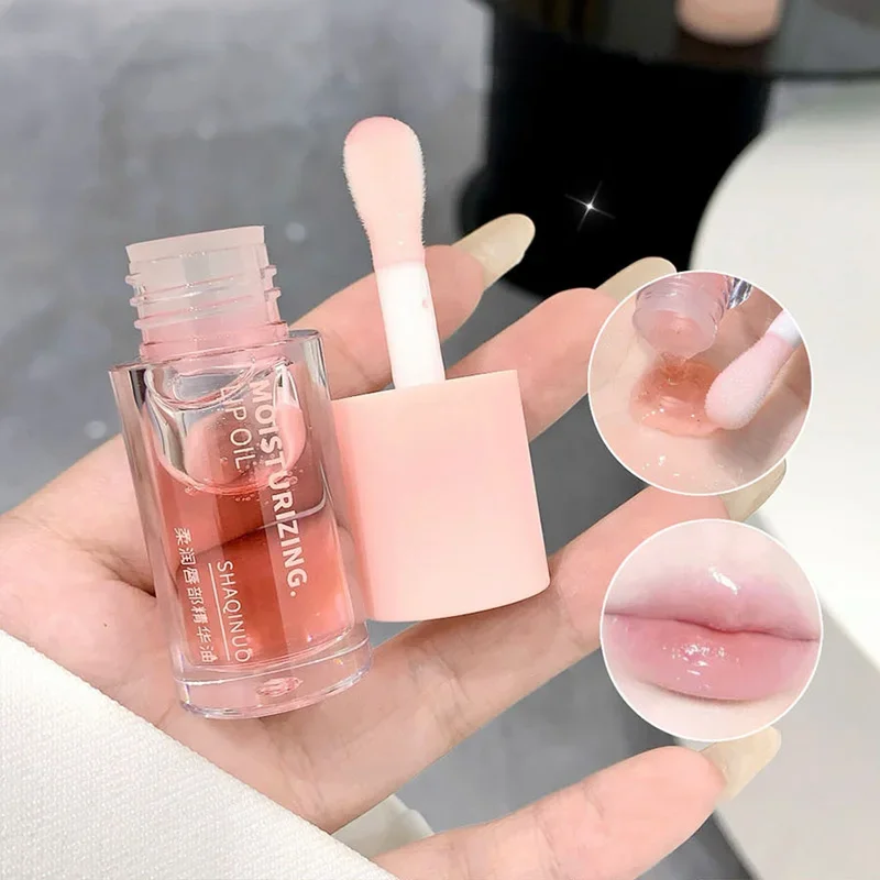Lip Gloss Lip Oil Transparent Water Gloss Jasmine Lemon Green Lip Oil