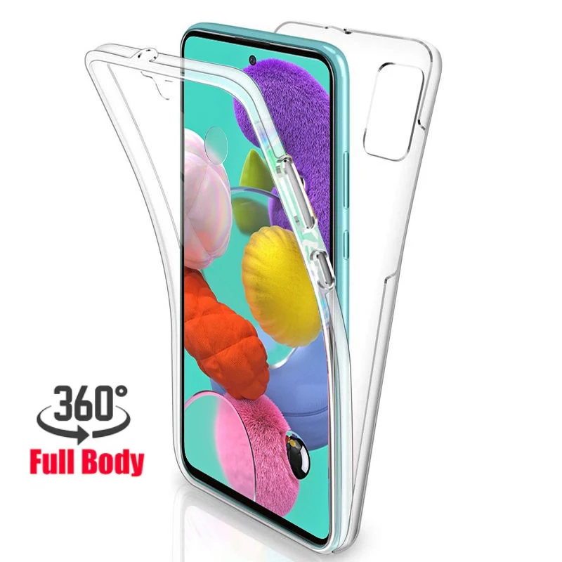 360 Full Body Transparent Shockproof Phone Case Cover