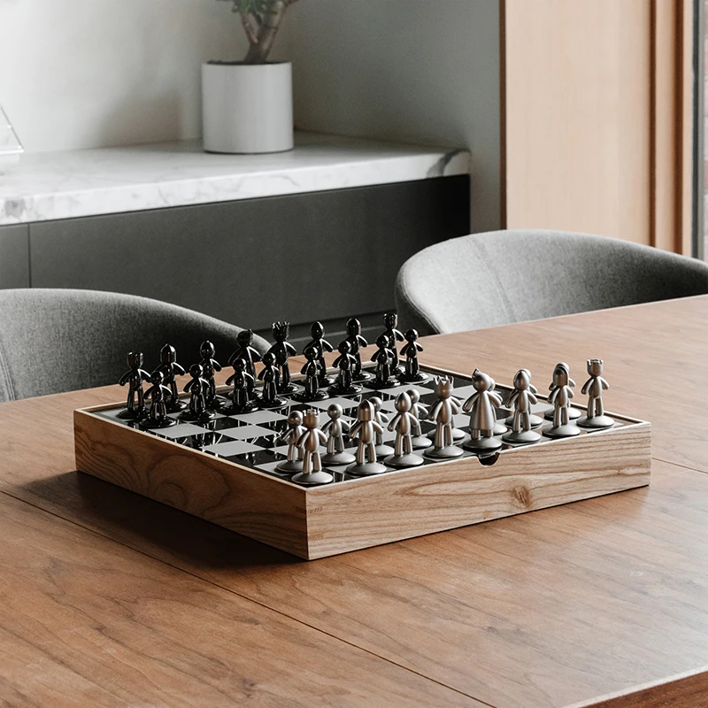 

Quality Chess Board Wood Luxury Set Queen Professional Board Family Game For Adults Chess Pieces Juegos De Mesa Table Games