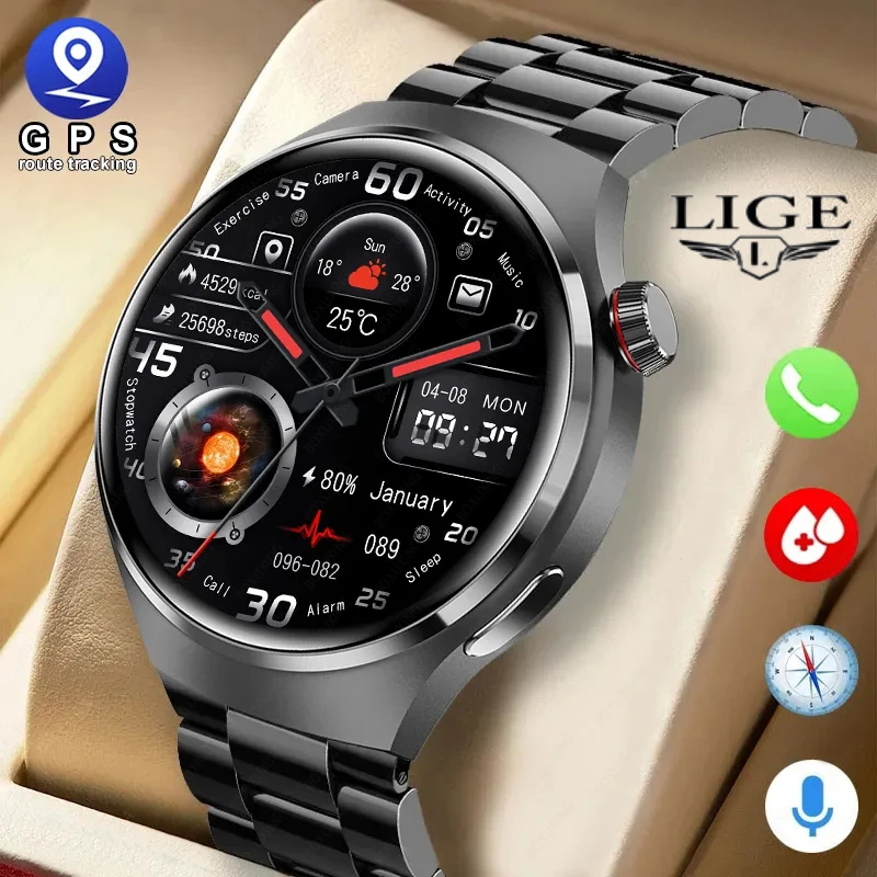 

2024 New Smart Watches Men GT4 Pro 360*360 HD Full Screen Touch Bluetooth Call IP68 Waterproof NFC SmartWatch for Huawei Xiaomi