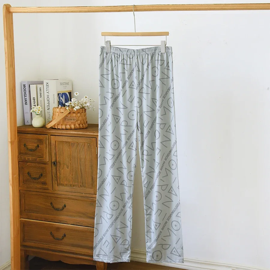 Men's Plus-Size Pajamas, Casual Loungewear Pants, Stylish and Good-Looking, Long-Sleeved Home Wear Set for Spring and Autumn 4 S55bb2225714f4da5b0792fed761d8d53p