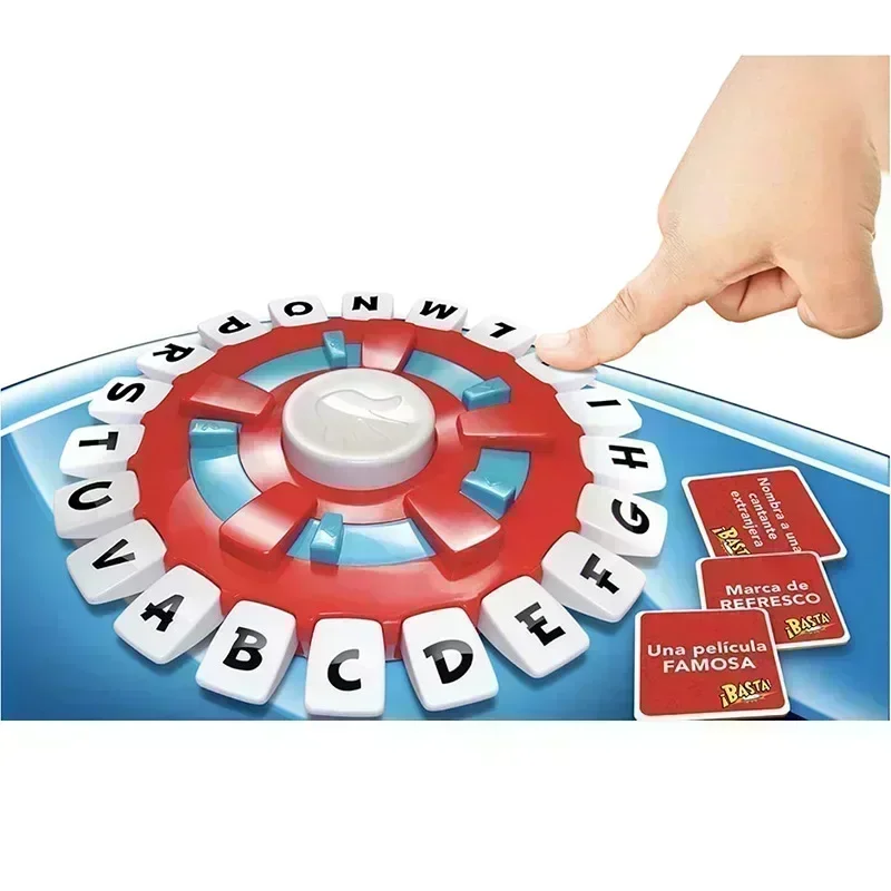 Basta Spanish Tapple Word Game English Tapple Games Version Quick Thinking Letter Pressing Board Games Gifts