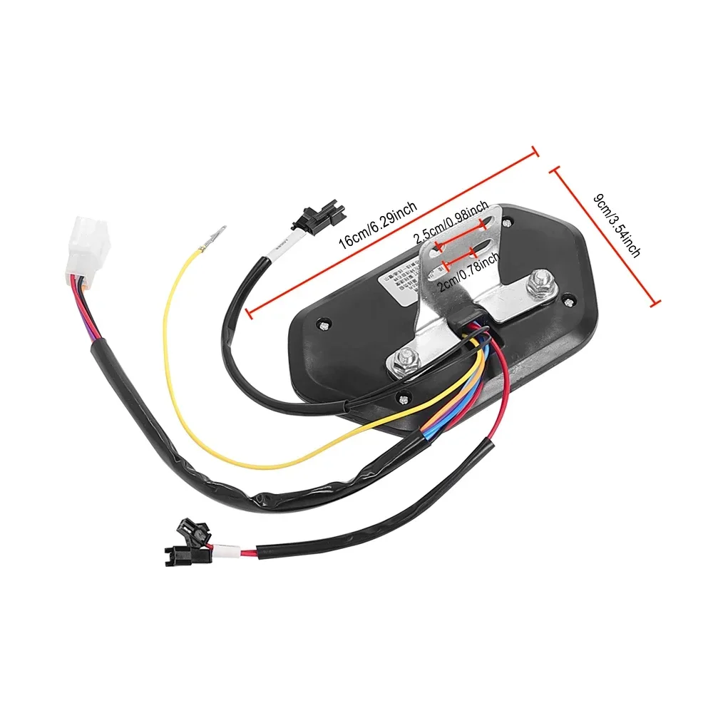 Electric Bike/Scooter LCD Display Control Panel - Universal Voltage 48V to 72V Speedometer & Odometer