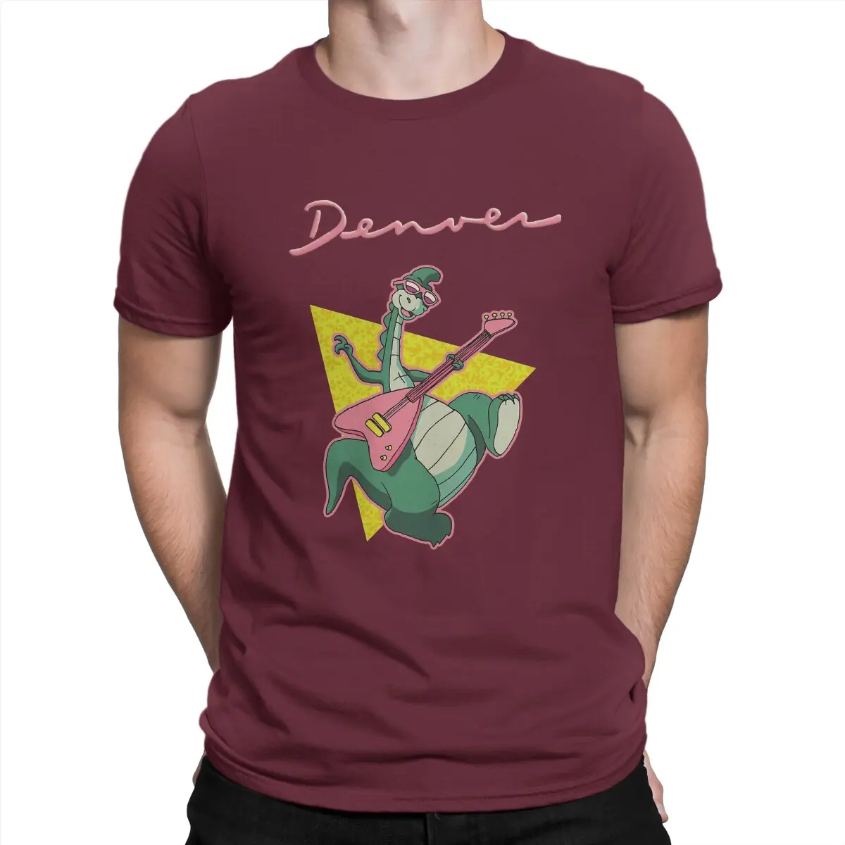 thumbnail image 1 of Camiseta retro de dibujos animados de los 80, exclusiva, de Denver, el último dinosaurio, para hombre y mujer., 1 of 7