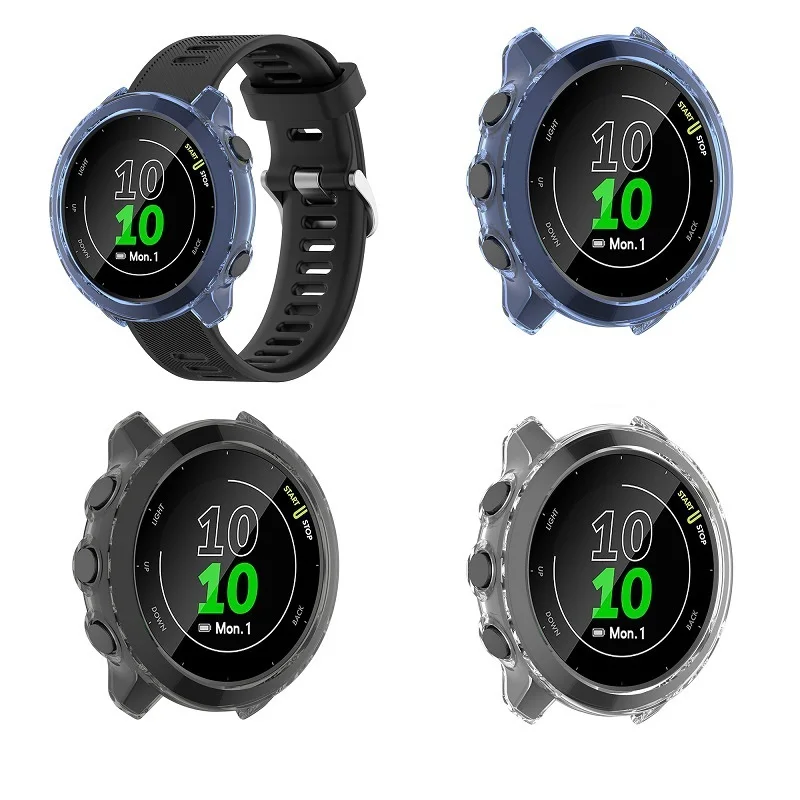 2pcs Tempered glass screen protector case for Garmin Forerunner 55