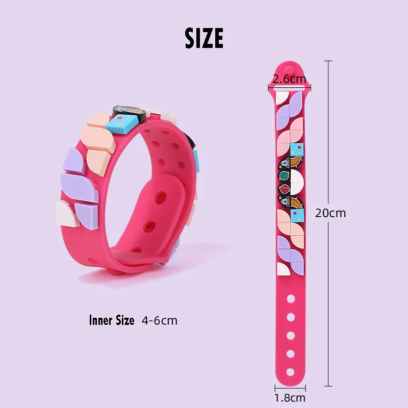 DOTS Go Team DIY Building Block Toys 41900 Silicone Bracelet Cartoon Compatible Legodotss Children ' s Day Gift 4