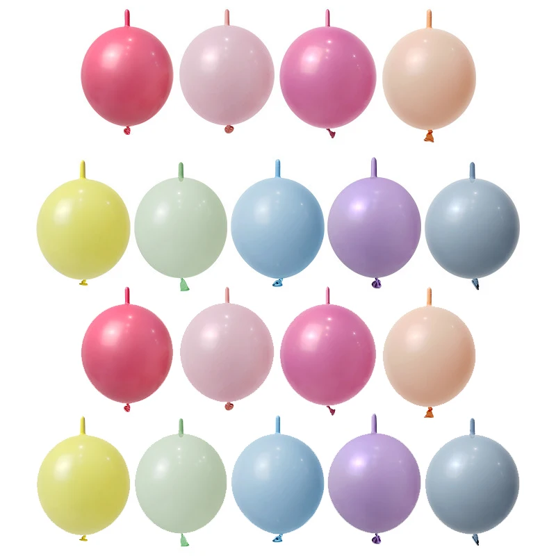 Thickened Needle Tail Balloon, Love Shaped, Connection Decoration, Layout Supplies, Birthday, Wedding Party, 6 ", 10", 12"