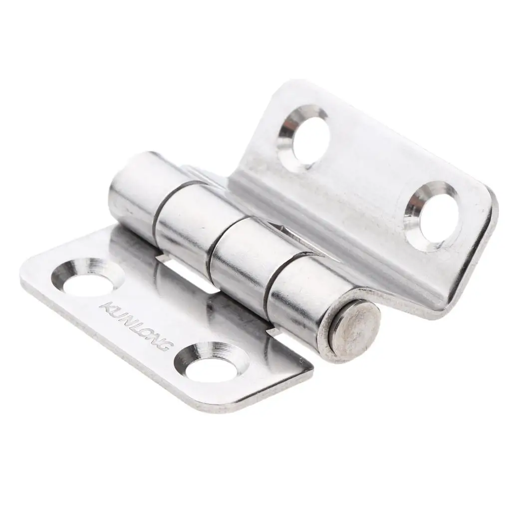 High Polished 316 Stainless Steel Strap Hinge Door Hinge Flush Mount Deck Hardware for Marine