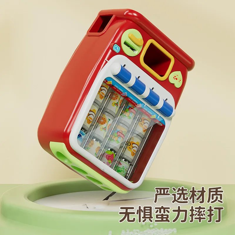 Hot-selling Children's Simulation Coin Operated Beverage Vending Machine Self-service Cute Funny festival birthday Kid gift Toy 4