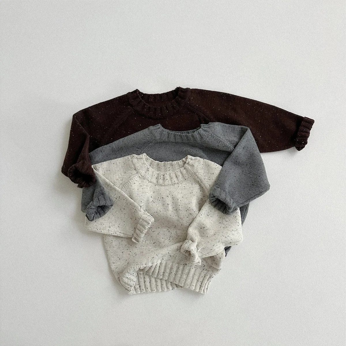 2025 겨울 신상  긴팔 캐주얼 스웨터 용 따뜻한 니트 상의 어린이 남아 여아 니트웨어  스웨터 아동복