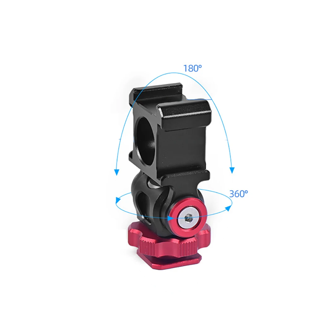 Aluminium Kamera Hot Shoe Mount Adapter Video Triple Kalten Schuh Halterung Licht LED Monitore Mikrofone Studio Flash Video Kamera – Detail 29