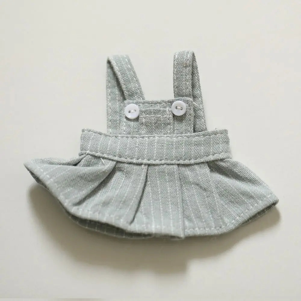 Diy Doll Dress Suspender Dress Doll Clothes Accessories Denim Dress for 12cm Doll Mini Bear Clothes Dress Cute DIY Stuffed Dolls