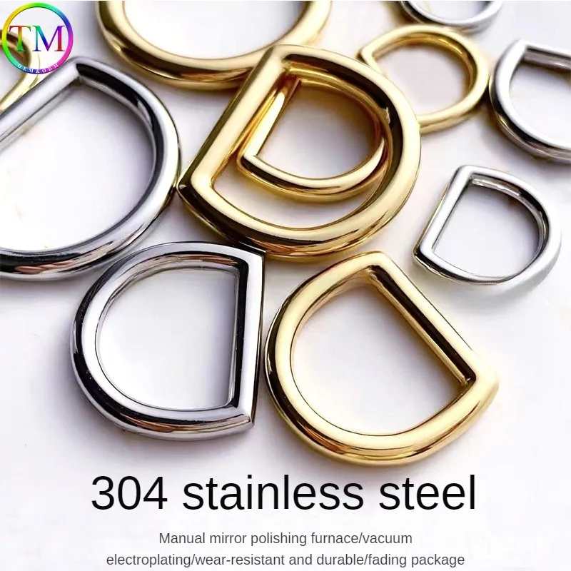 10-50Pcs Metal Weld-ed D Ring Buckle Die-Casting Buckle Clasp For Leather Handbag Hardware Accessories Straps For Backpacks