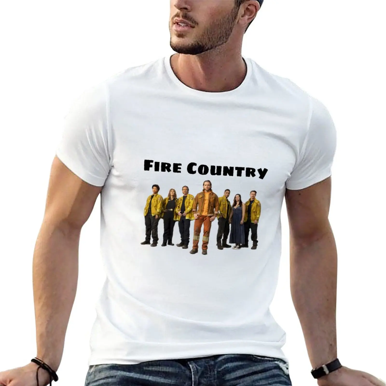 

New Fire Country T-Shirt graphic t shirts summer tops fruit of the loom mens t shirts