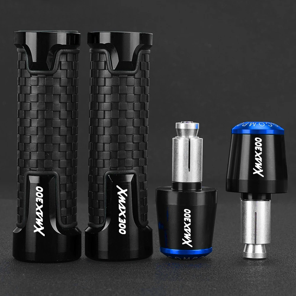 

7/8'' 22mm Motorcycle Handlebar Grips Ends Handle Bar Cap Grip End Plugs FOR Yamaha XMAX300 2017-2023 2022 21 XMAX 300 XMAX-300