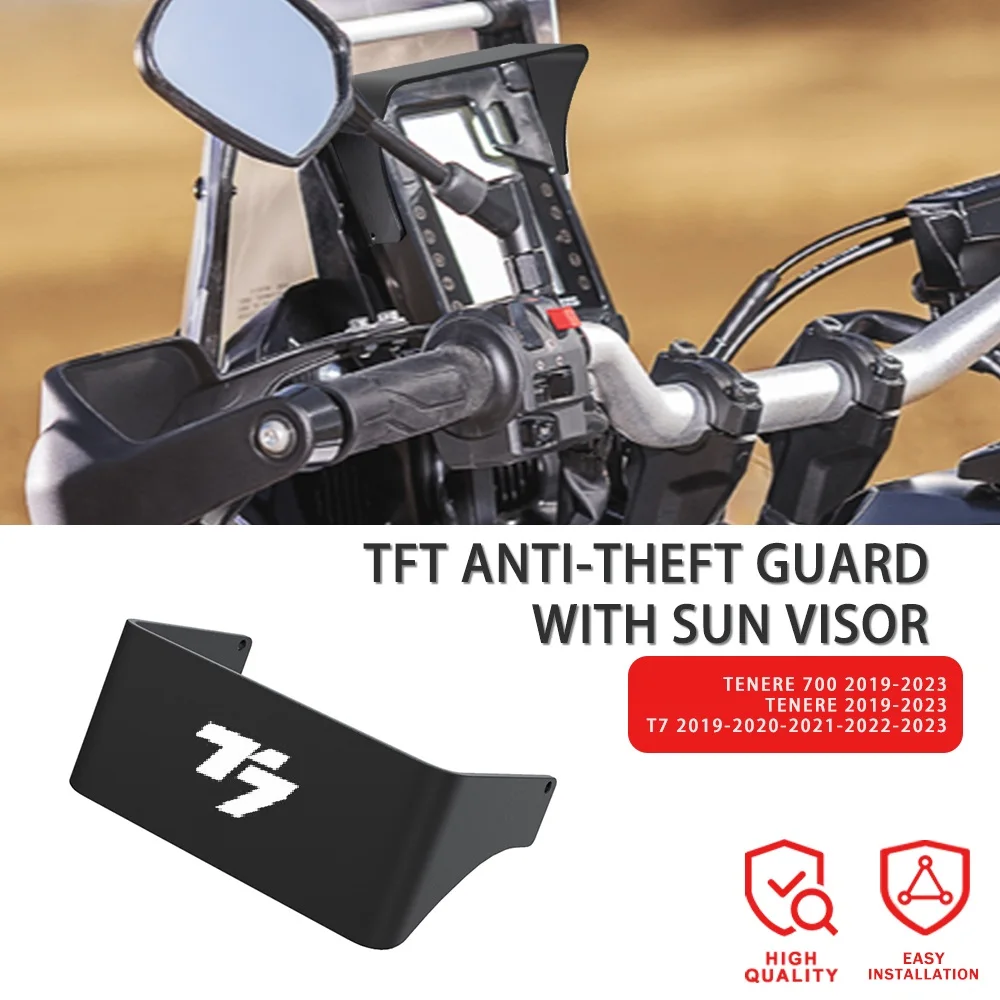 

Защита от кражи TFT для YAMAHA XTZ700 TENERE T7 2019-2022 2023, приборная шляпа, солнцезащитный козырек, защитный чехол для кабины