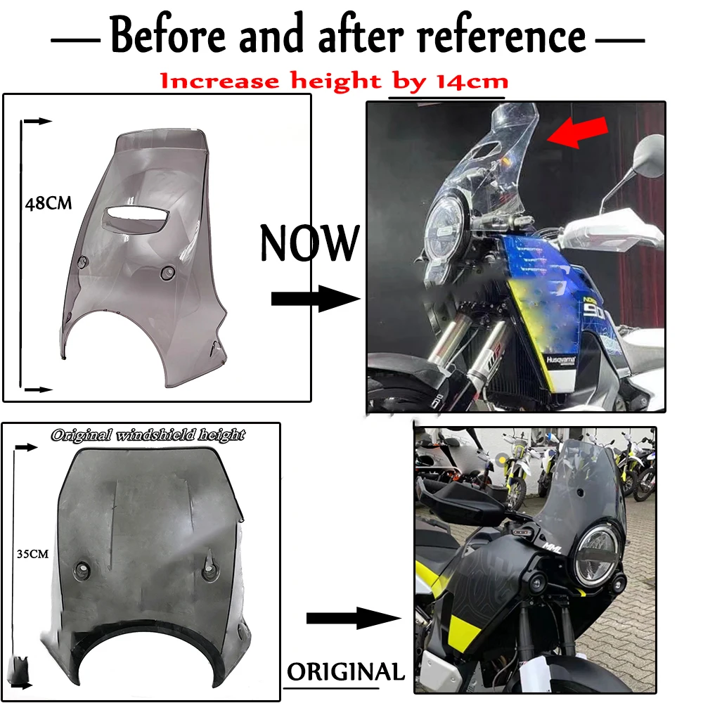 Motorcycle Windshield Covers Screen Windscreen Spoiler Motorbikes