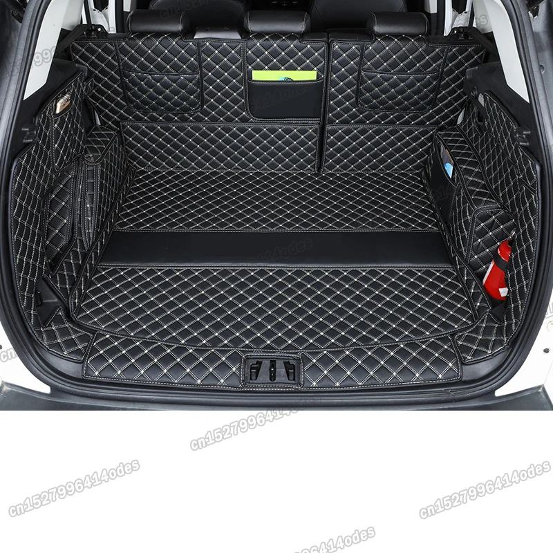 5d Fully Coverage Leather Car Trunk Mat Cargo Liner Rear Boot Carpet